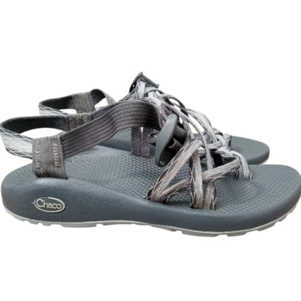Chaco Womens ZX2 Sandal Size 9 Apex Gray Toe Loop Adjustable Outdoor Water Shoe